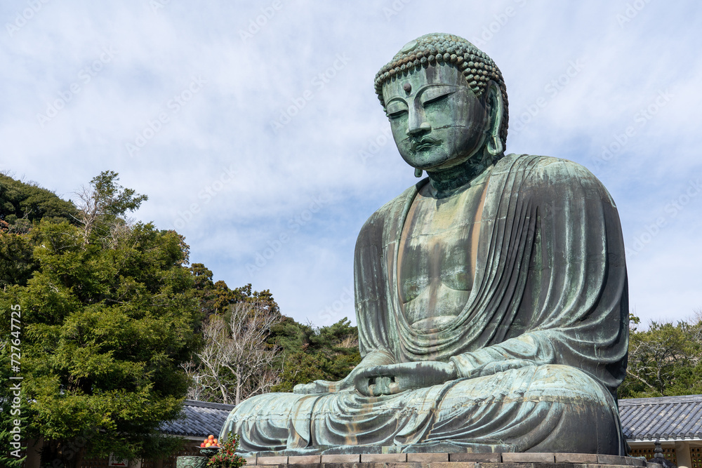 The statue of the Great Buddha of Kamakura in Kotokuin, Japan The statue of the Great Buddha of Kamakura in Kotokuin, Japan