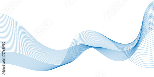 Abstract flowing wave lines background. Design element for technology, science, modern concept vector illustration © Sigit