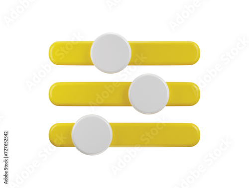 Free Download slider adjust icon concept on music volume adjustment icon 3d render - GFXLoad