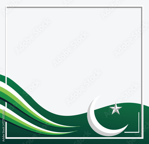 pakistan national day poster template