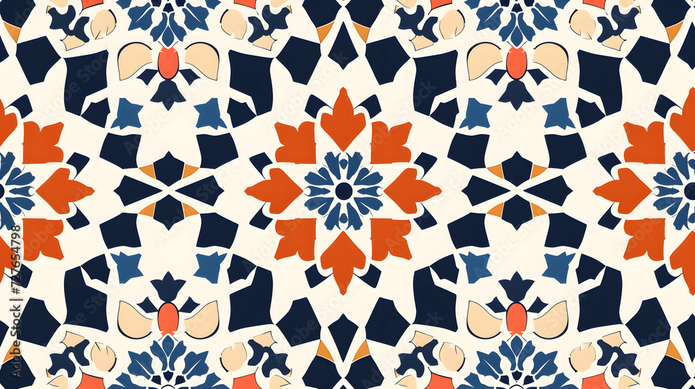 colorful Islamic mandala pattern background colorful Islamic mandala pattern background