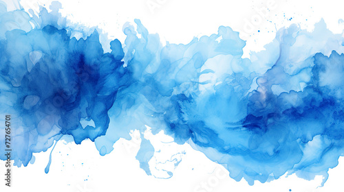 Watercolor stain texture blue