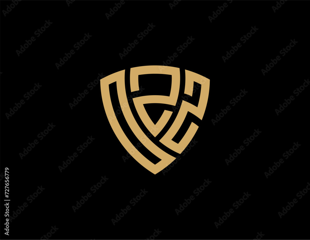 OZZ creative letter shield logo design vector icon illustration OZZ creative letter shield logo design vector icon illustration