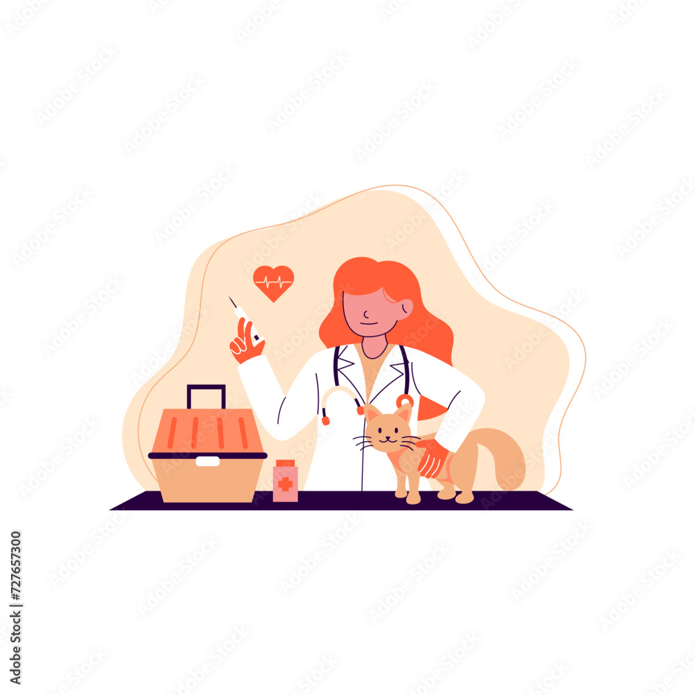 Veterinarian - Flat Design