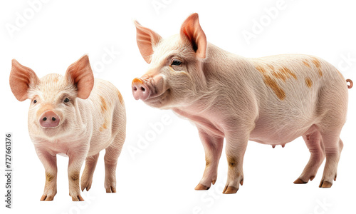 pig  isolated on transparent background