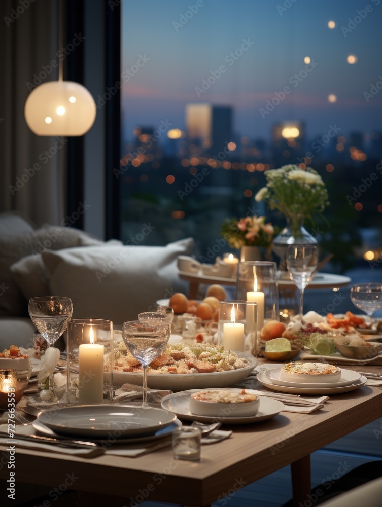 Fototapeta premium bright modern living room