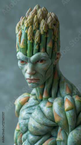 asparagus fit man with very obvious muscles