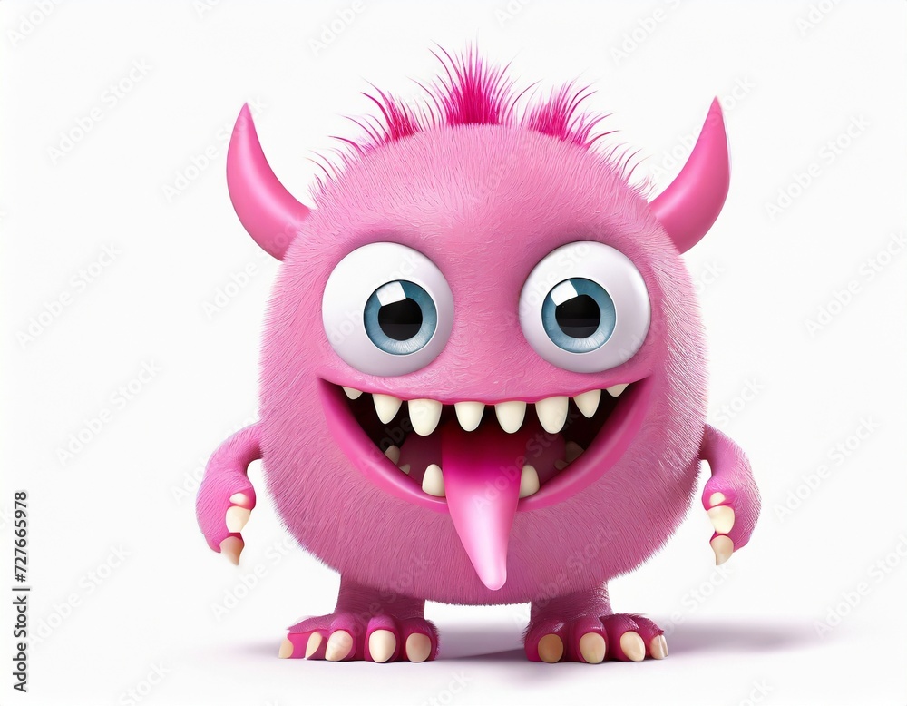 Playful Pink Monster