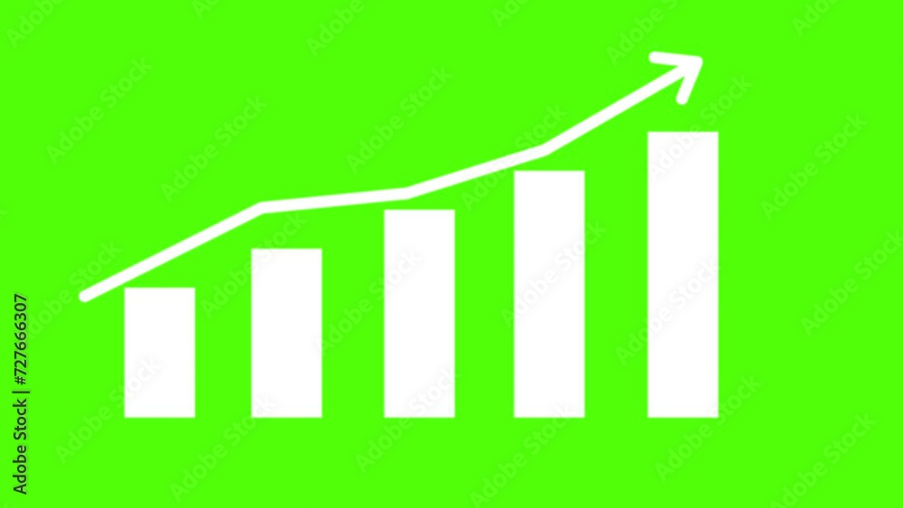 animated growth bar chart graph green screen alpha 4k growth graph animated growth bar chart graph green screen alpha 4k growth graph