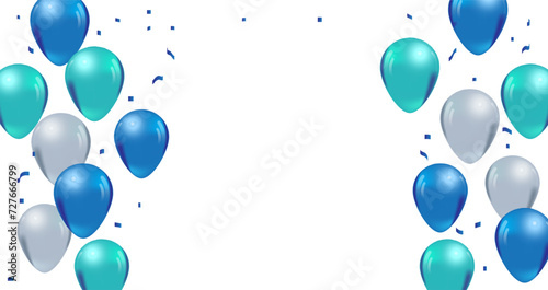 celebration background. confetti isolated on transparent background. Bright festive tinsel.