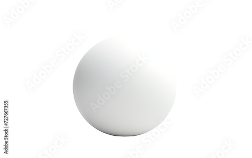 Minimalist Marvel White Ball on White or PNG Transparent Background.