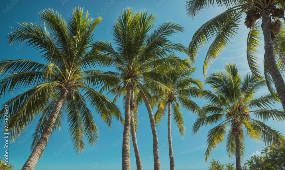 Palm Trees and Sky Oasis