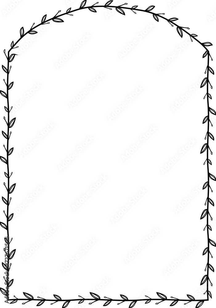 Segmental Arch Vertical Frame architectural arche window door Vintage frame Flower wreath leaf vector floral border picture frames Branch laurel botanical silhouette black elements decoration Segmental Arch Vertical Frame architectural arche window door Vintage frame Flower wreath leaf vector floral border picture frames Branch laurel botanical silhouette black elements decoration
