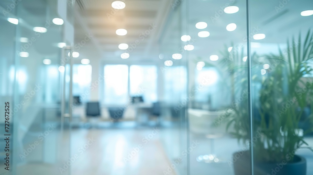 Blurred elegance of a modern office, high quality light photo