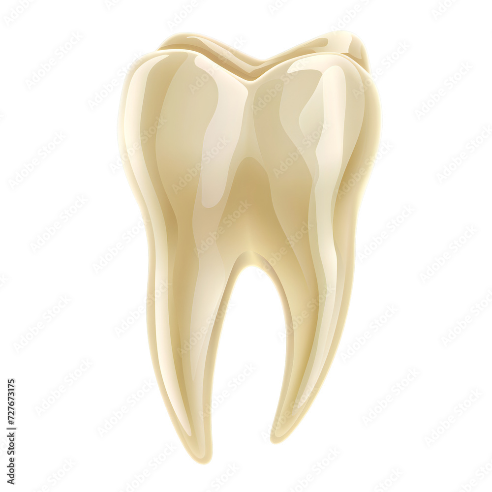 Dental Fluorosis yellow tooth vector png Stock Illustration | Adobe Stock