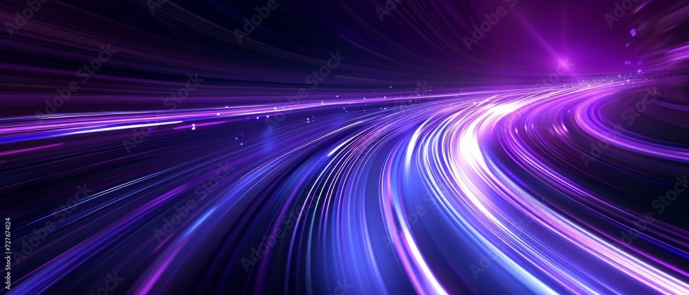 Abstract radiant light rays creating a dynamic sense of speed and movement in vibrant blue and pink. abstract art background image with smooth lines mystery blue color motion curve. Generative ai Abstract radiant light rays creating a dynamic sense of speed and movement in vibrant blue and pink. abstract art background image with smooth lines mystery blue color motion curve. Generative ai