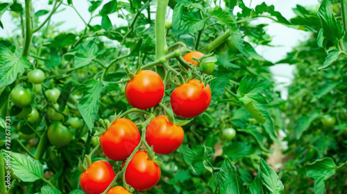 tomatoes on the vine, organic tomato farm