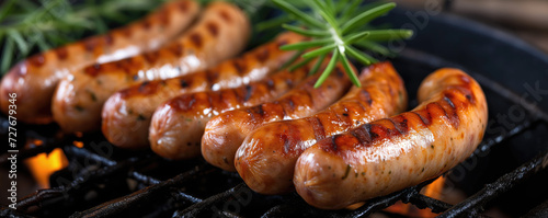 Grilled sausages photo