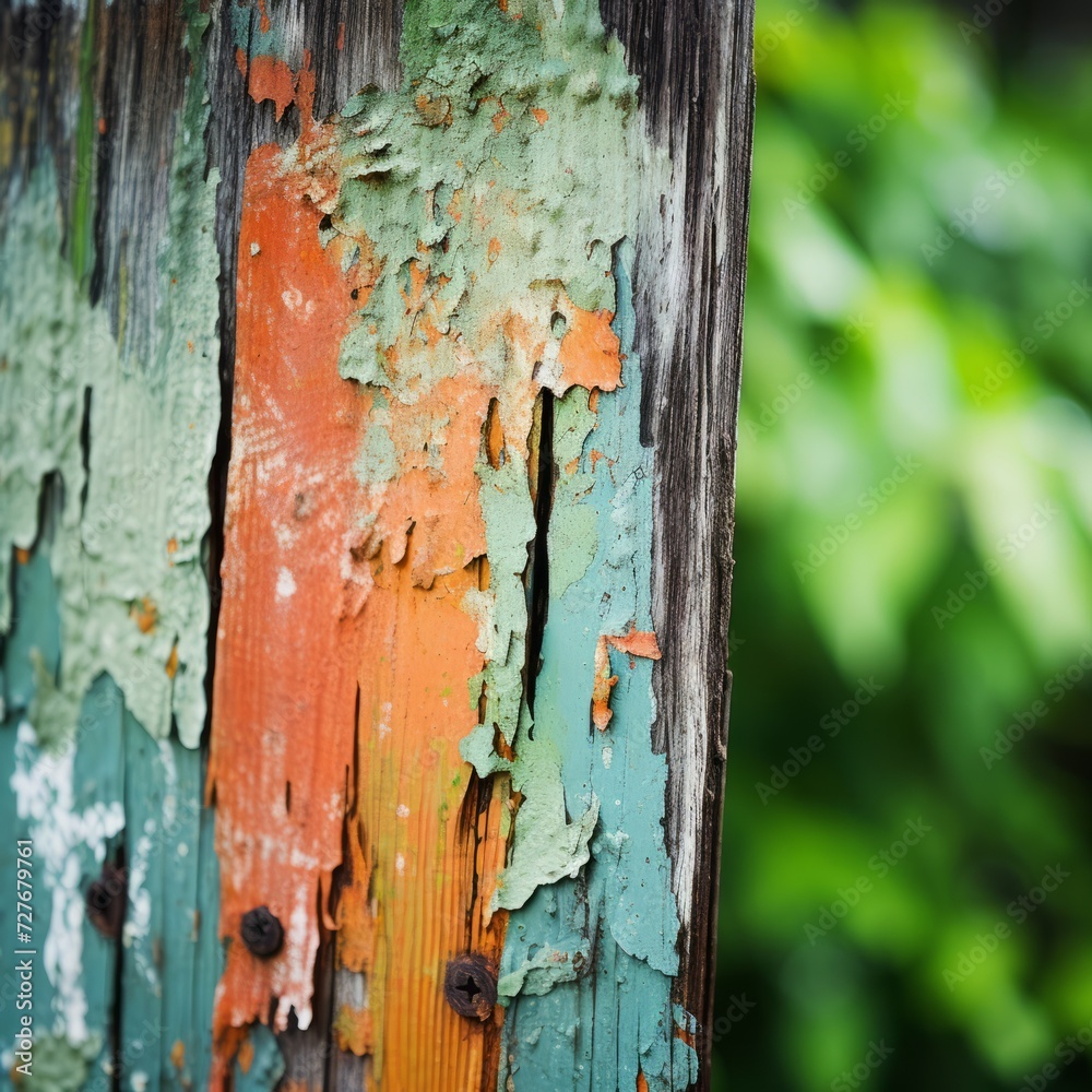 close up of a layer of colored paint on fence boards close up of a layer of colored paint on fence boards