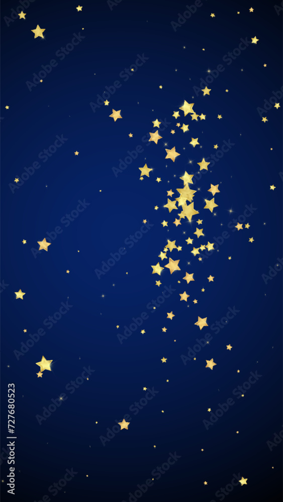 Magic stars vector overlay.  Gold stars scattered