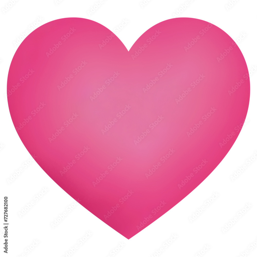 pink heart isolated