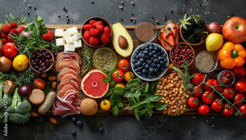 Bounty of the Earth, Fresh Food Arranged for Presentation