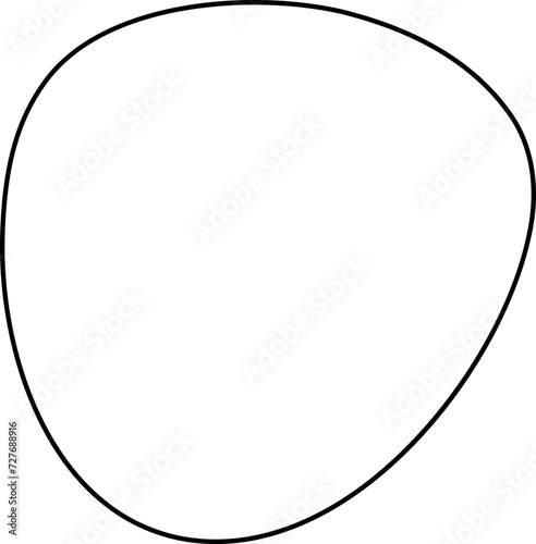 Irregular outline illustration. Irregular shape design element