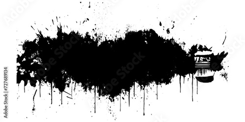Wallpaper Mural black dust texture on background white, abstract dirty backgrounds, grunge dust messy, dust spray grainy surface overlay. black vibrant paint black powder explosion with dark colors isolated. Torontodigital.ca
