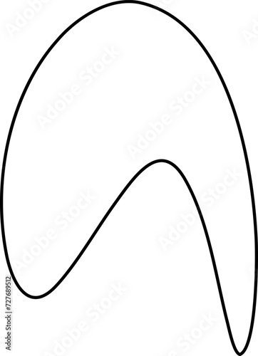 Irregular outline illustration. Irregular shape design element © Visual Content