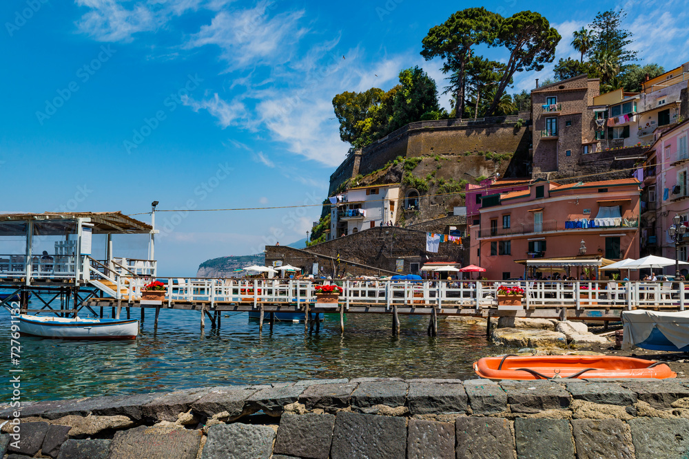 The city of Positano, on the Amalfi coast, Italy