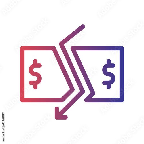 inflation gradient icon