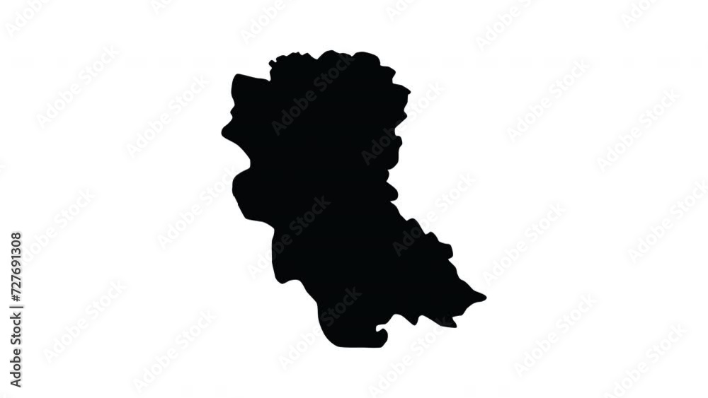 animation forming a map of the hung yen in vietnam animation forming a map of the hung yen in vietnam
