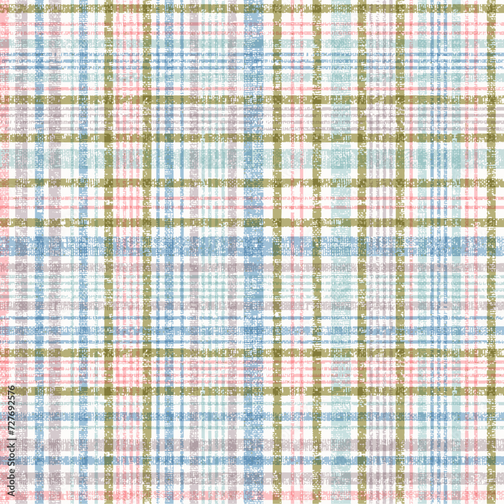 Multi check texture pattern. Abstract summer color texture background.irregular size multi-colored check blue , pink,green Vector patterns. multi colour for decoration or printing on fabric.