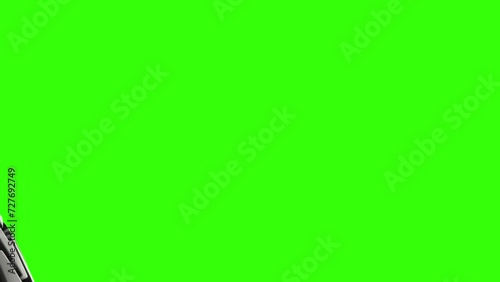 Abstract Car Wheel Transition Greenscreen Chroma Key.