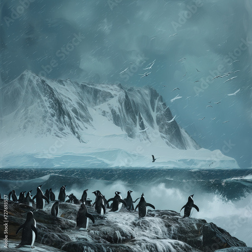 penguins in polar regions