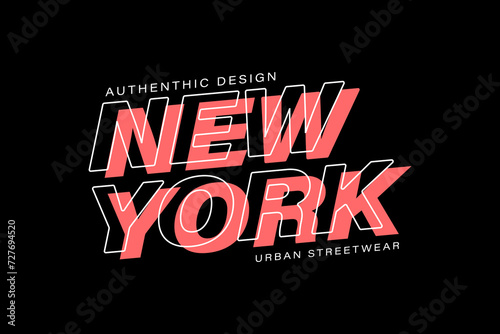 Modern streetwear graphic for t-shirt prints template design