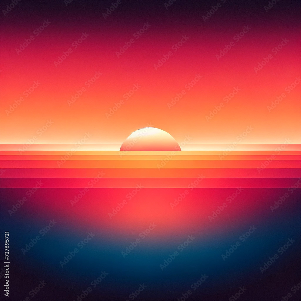A warm sunset-themed gradient background, blending shades of orange, pink, and purple to create a serene and inviting atmosphere. Abstract Gradient Background.