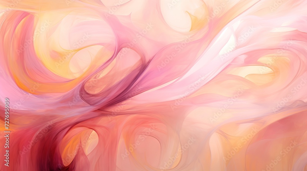 An Abstract Painting of Pink and Yellow Colors. For world cancer day An Abstract Painting of Pink and Yellow Colors. For world cancer day
