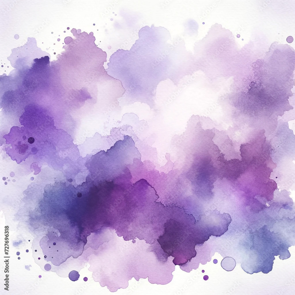 A watercolor texture background featuring various shades of violet. 