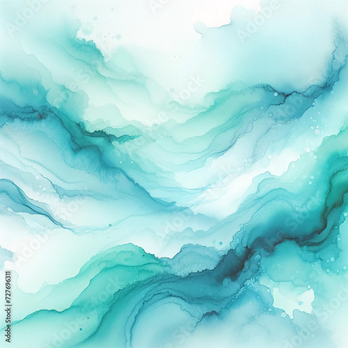 An abstract watercolor texture with soft blue and purple hues. Empty Watercolor Background. Abstract Design
