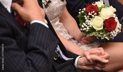 Hochzeitsbrautpaar beim Heiraten