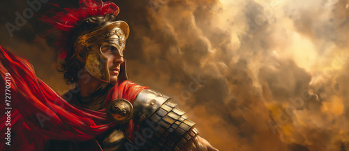 Alexander the Great in Babylon. His eyes, imbued with deep knowledge and ambition, take in the magnificent architecture of the hanging gardens and the Ziggurats.