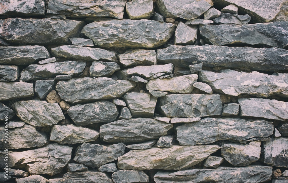 Stone Wall Texture Background Vintage Filter