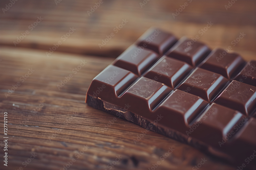 chocolate pieces, chocolate bar, design for a food ad chocolate pieces, chocolate bar, design for a food ad