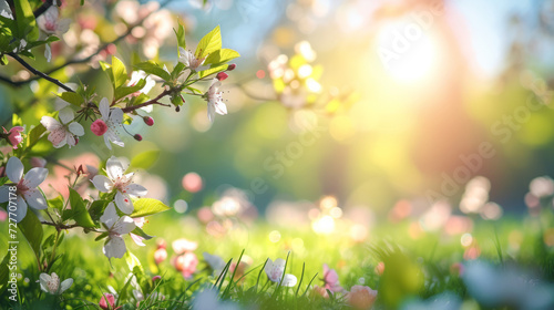 Spring Blooms  Beautiful Flower in Sunshine - Colorful Floral Wallpaper