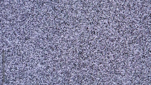 TV noise grain on screen at no antenna signal
