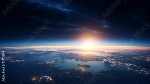 earth in space  earth view from space  space wallpaper or backdrop