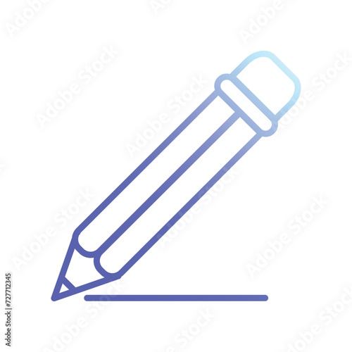 pencil icon vector stock illustration 