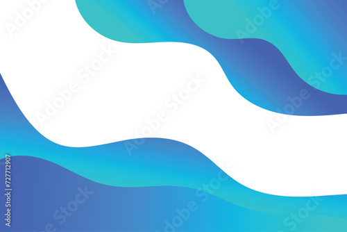 Blue gradient wavy abstract background