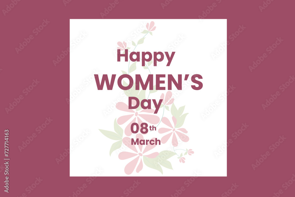women's dat social media post' women's day banner design